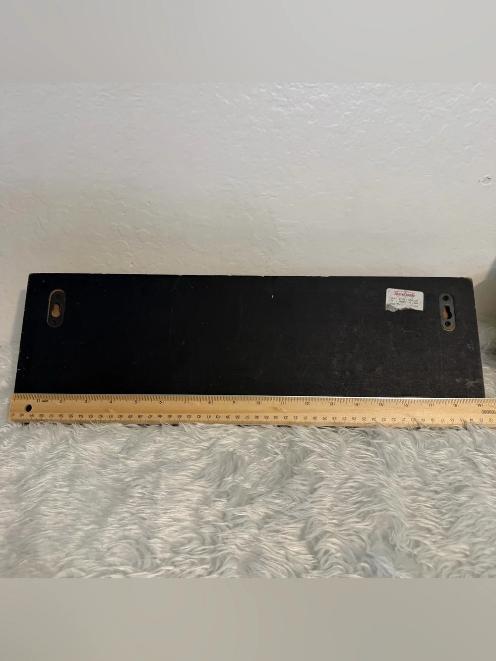 Vintage Style Wall Hook Rack Distressed Wood with 4 Colorful Metal Hooks...